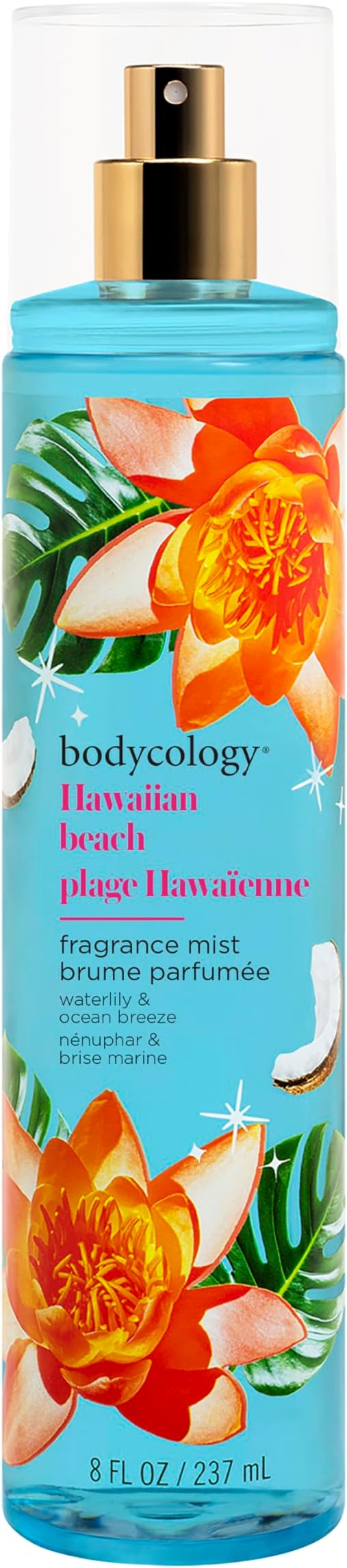 Bodycology Long-Lasting Fragrance Body Mist, Hawaiian Beach, 8 fl oz