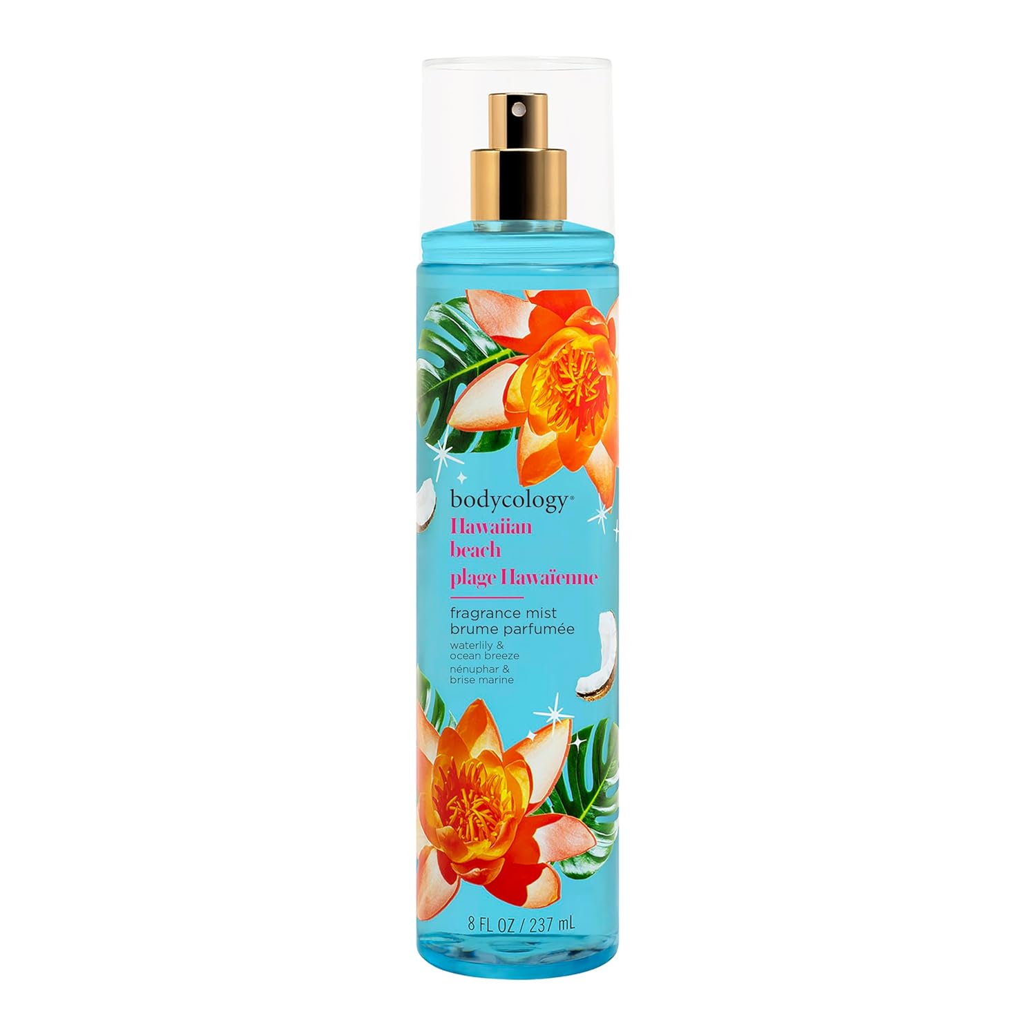 Bodycology Long-Lasting Fragrance Body Mist, Hawaiian Beach, 8 fl oz