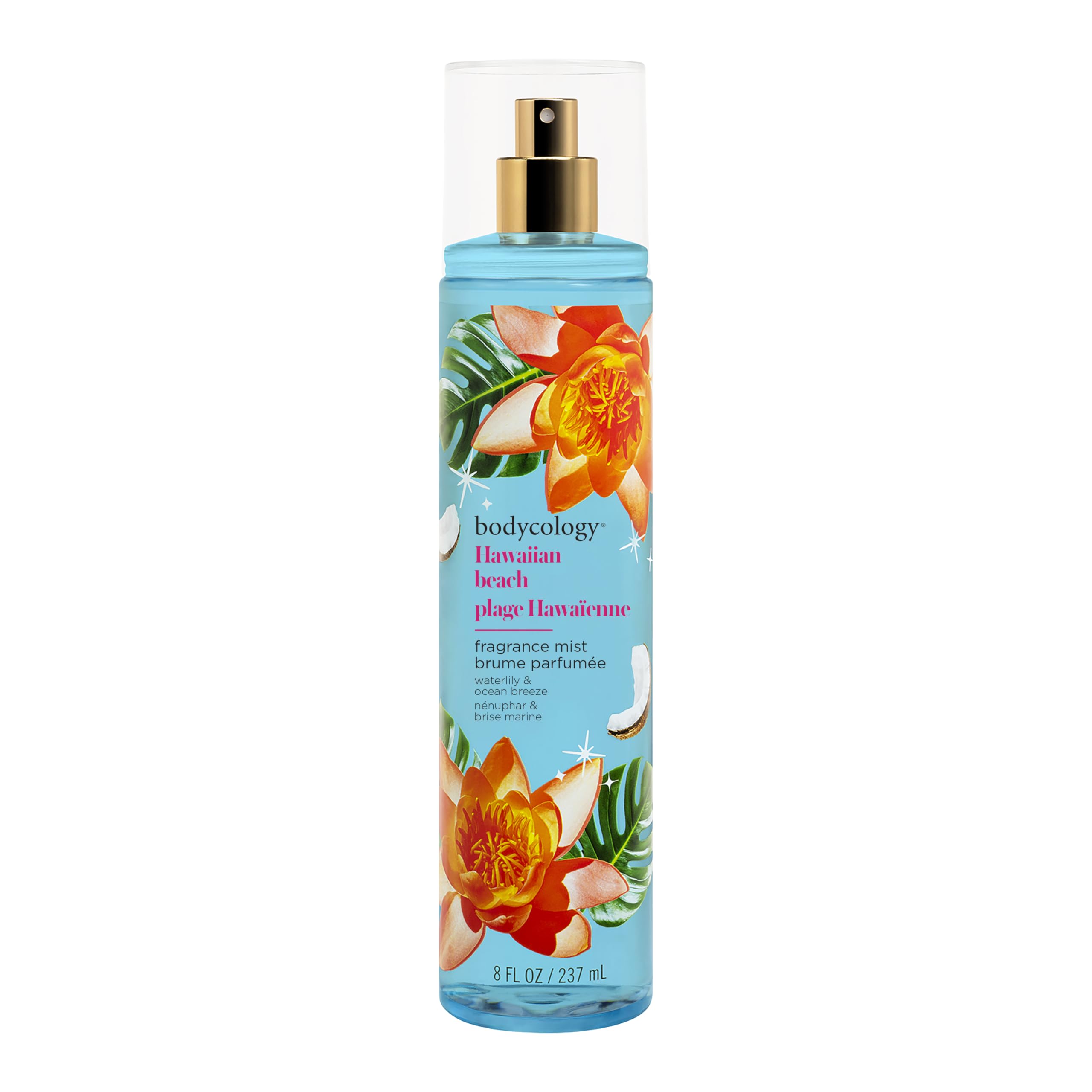 Bodycology Long-Lasting Fragrance Body Mist, Hawaiian Beach, 8 fl oz
