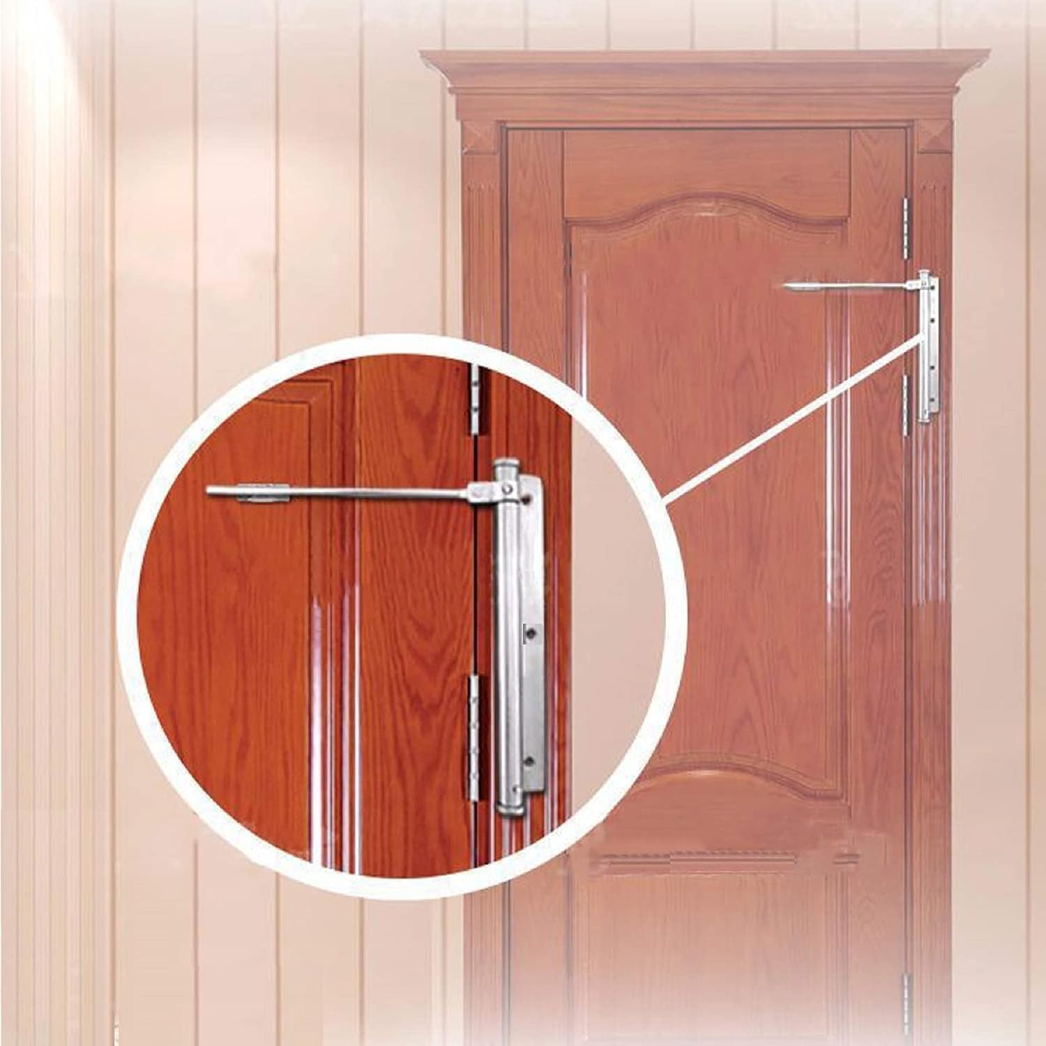 KANVIPRIYA Heavy Duty Hydraulic Door Closer – Adjustable Automatic Door Closing Mechanism for Home, Office & Commercial Use – Stainless Steel Finish 2