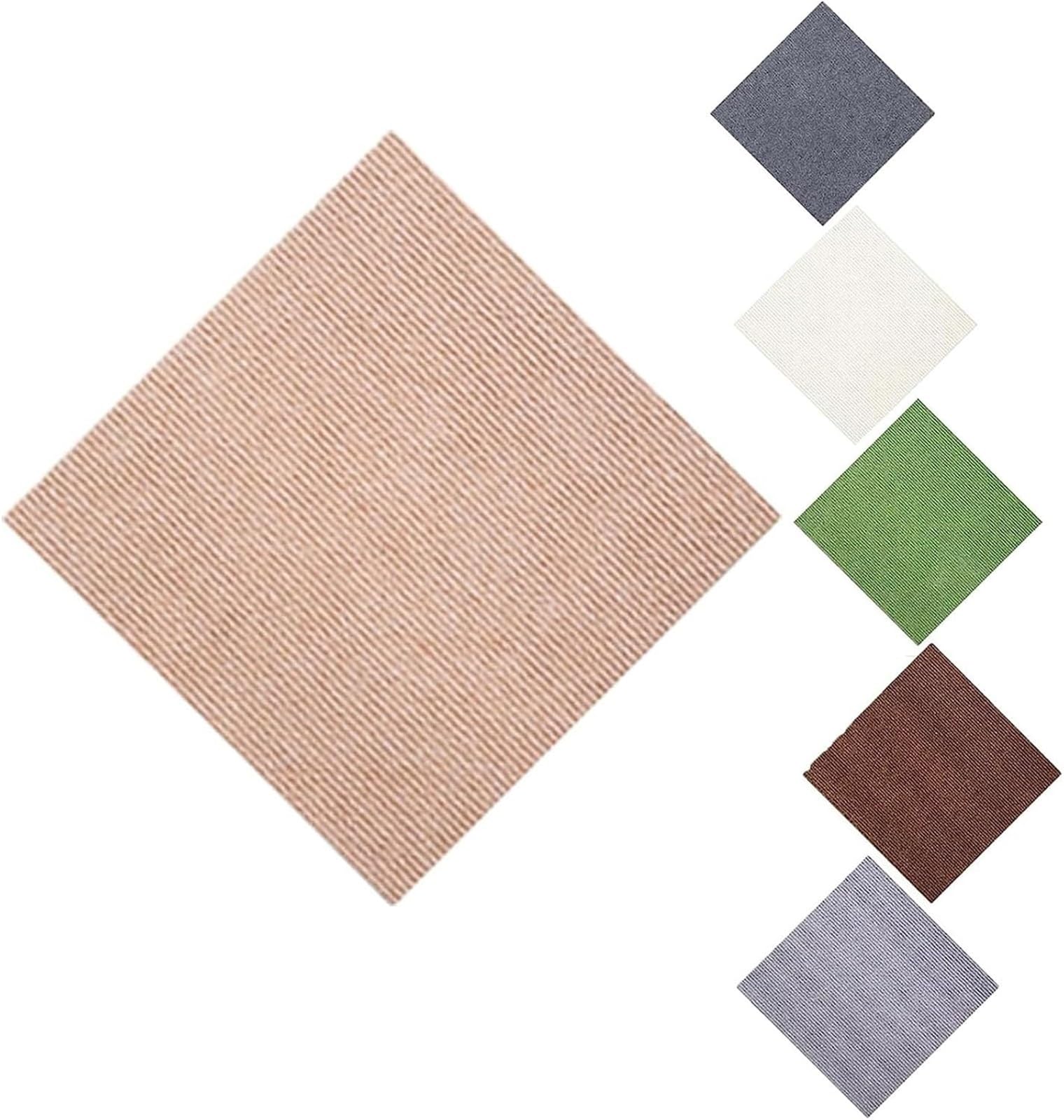 Ytbhshxz Camel Carpet Tiles， 20X20in Self-Adhesive Multi-Purpose Squares Carpet Non-Slip Washable Floor Mat For Home And Pets-Vacuum Safe(,16Pcs)