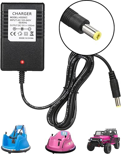 Cargador de 12 V para scooter eléctrico, Black Label Powercore Razor E90, E95, MX125 Dirt Bike, MX125 Dirt Rocket, fuentes de alimentación de