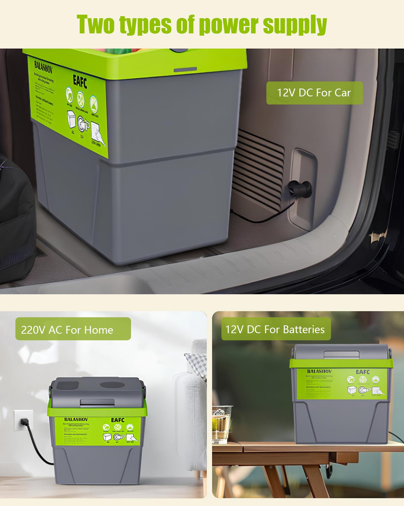 20 litros Nevera Portatil Electrica, 12V 230V Nevera para Coche, Camping, Hogar, Refrigeración y Calefacción