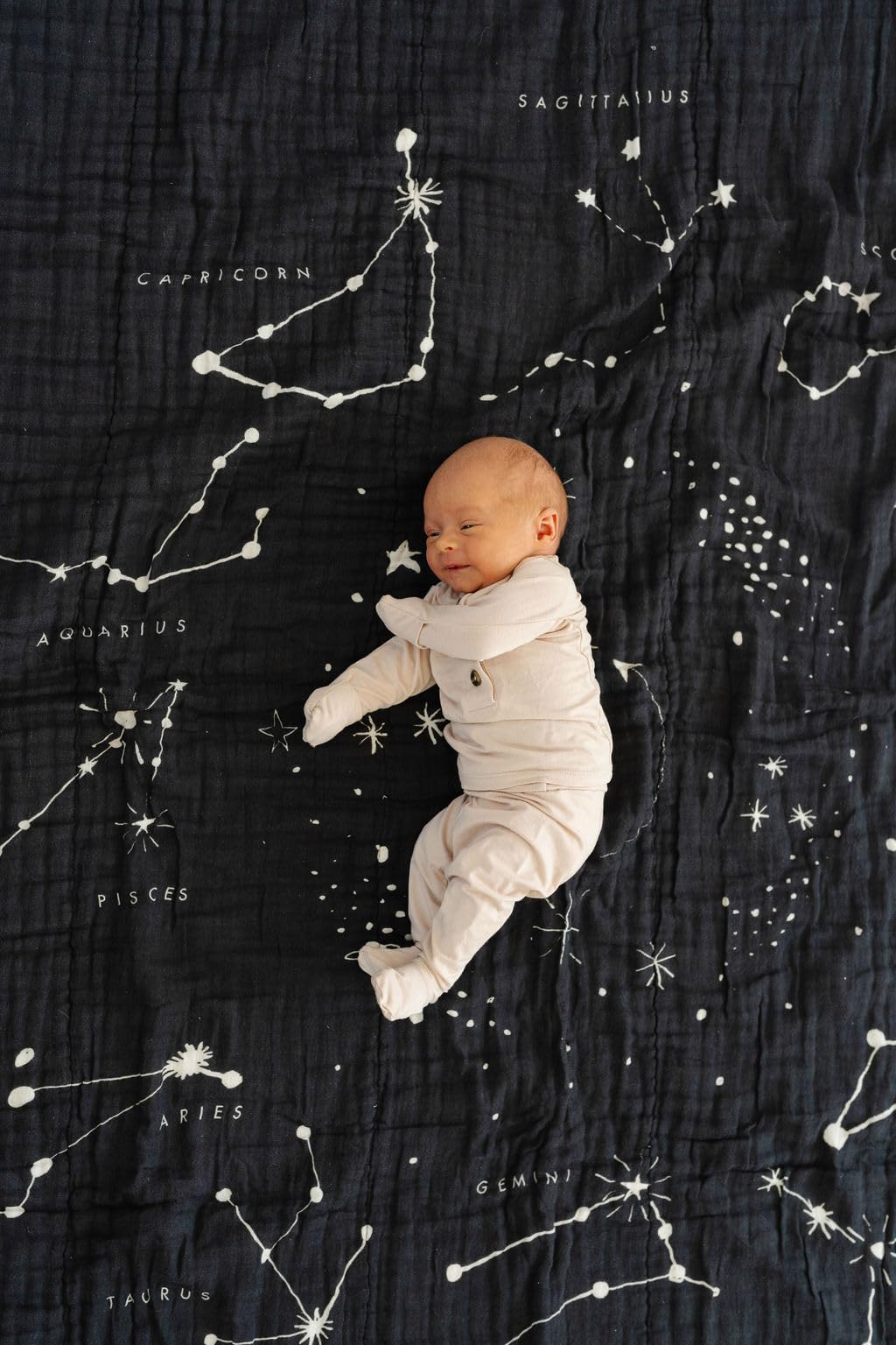 CLEMENTINE KIDS Twin Muslin Throw Blanket (Astrology)