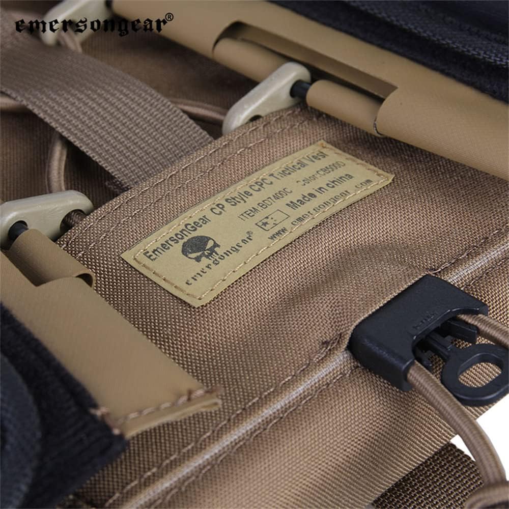 emersongear Quick Release Airsoft Tac Vest with Magazine Pouches,Lightweight