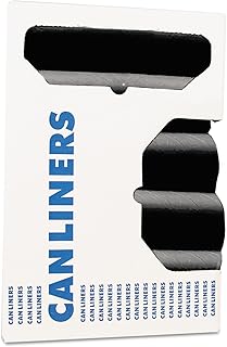 Accufit H5645tkr01 Can Liner, Accufit, 23 Gal.9Mil, 28-Inch X45-Inch, 8Rl/Ct, Black