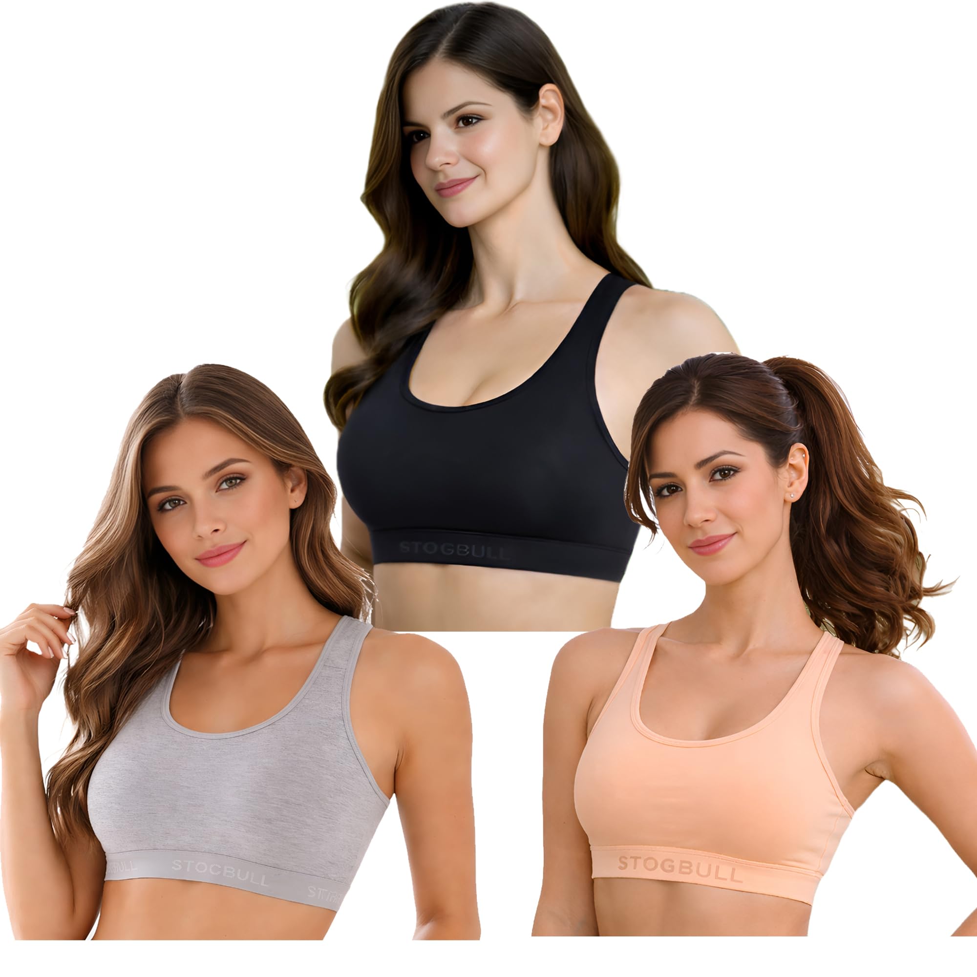 Sports Bra Combo Pack for Gym Yoga Exercise Running Workout Regular Daily use-image-25