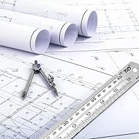 Vista 5 de ZZTX Regla de metal con borde recto de acero inoxidable, regla de 16 pulgadas, juego de reglas a granel, paquete de 2