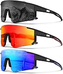 KALIYADI Sports Sunglasses-for-Men Polarized Running-Sunglasses: Sport Mens Sunglasses with UV Protection for Cycling Fishing