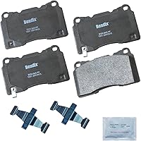 Vista 417 de Pastillas de Freno Delanteras Cerámicas Bendix Priority1 CFC430A para Modelos Selectos INFINITI G35, I30, Nissan 350Z, Altima, Juke, Maxima, Sentra