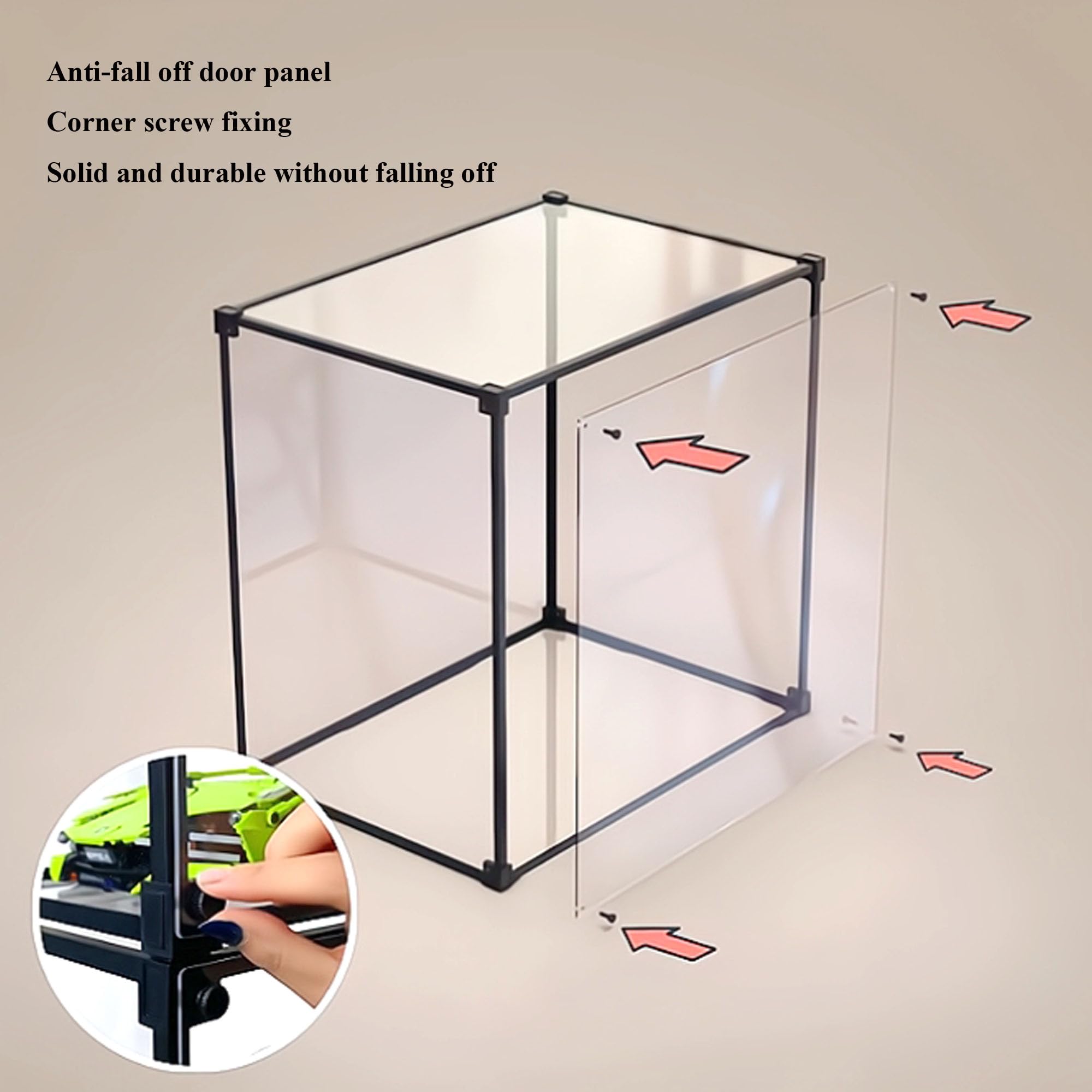 Vetrina acrilica compatibile con set Le-go 75455 (stile 3)