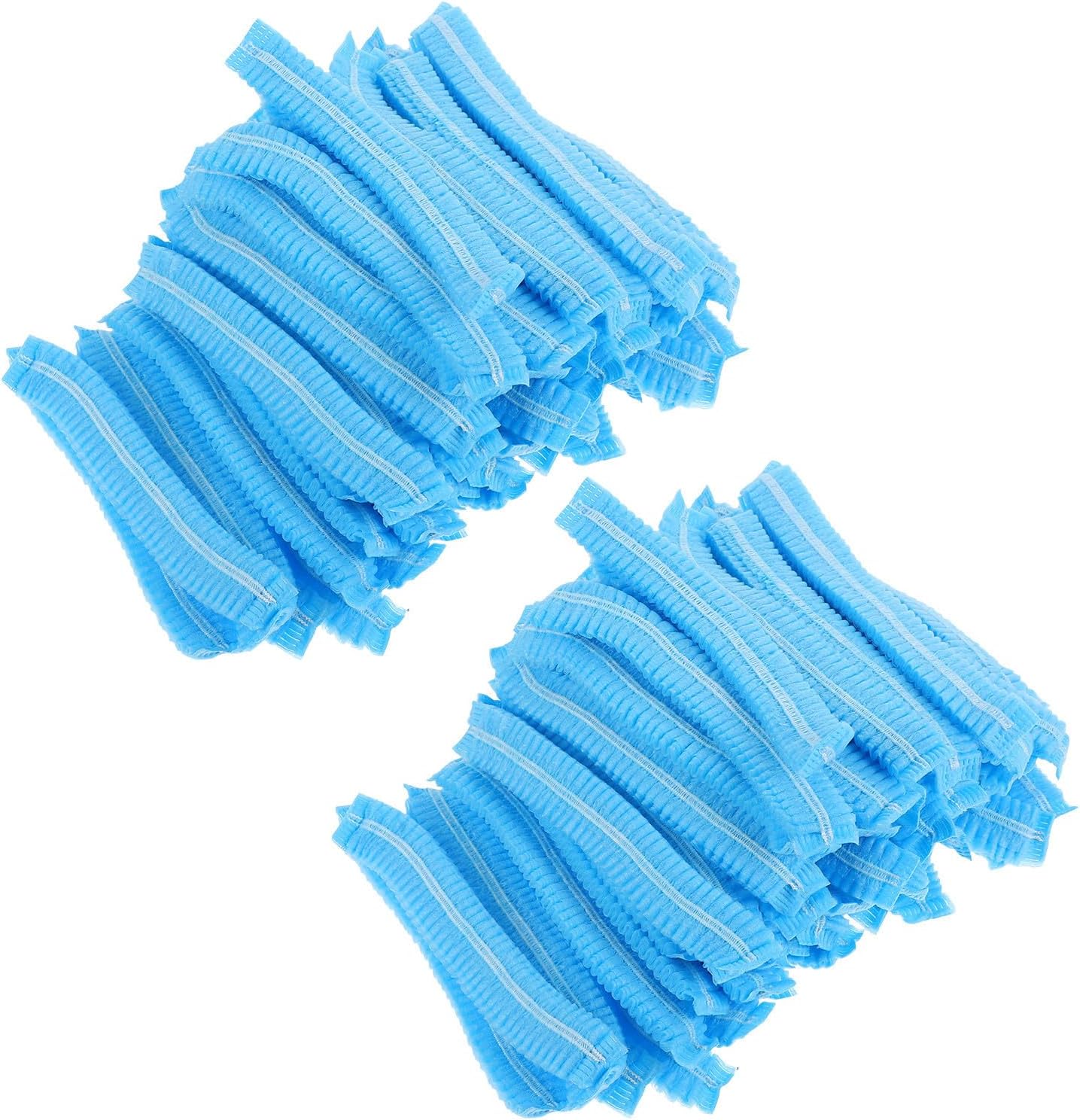 Didiseaon Disposable Comfort Net 19 Cap Inch Hair Non-Woven Blue 300pcs Bouffant Caps Breathable Cover Hygiene for Kitchen Staff and Food Service Workers for Catering and Restaurant
