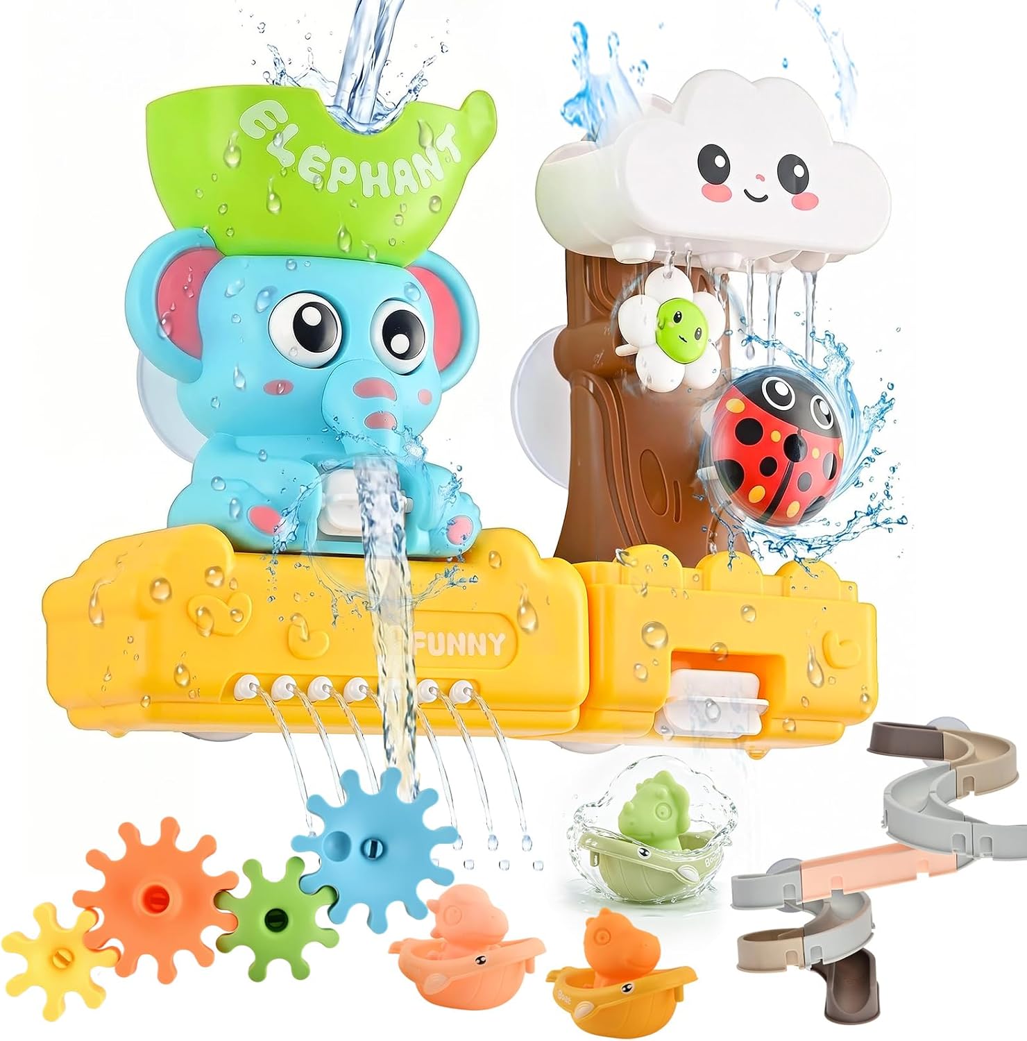 Toddler Bath Toy Set, Water Play Toy for Kids, Baby Shower Tub Toy