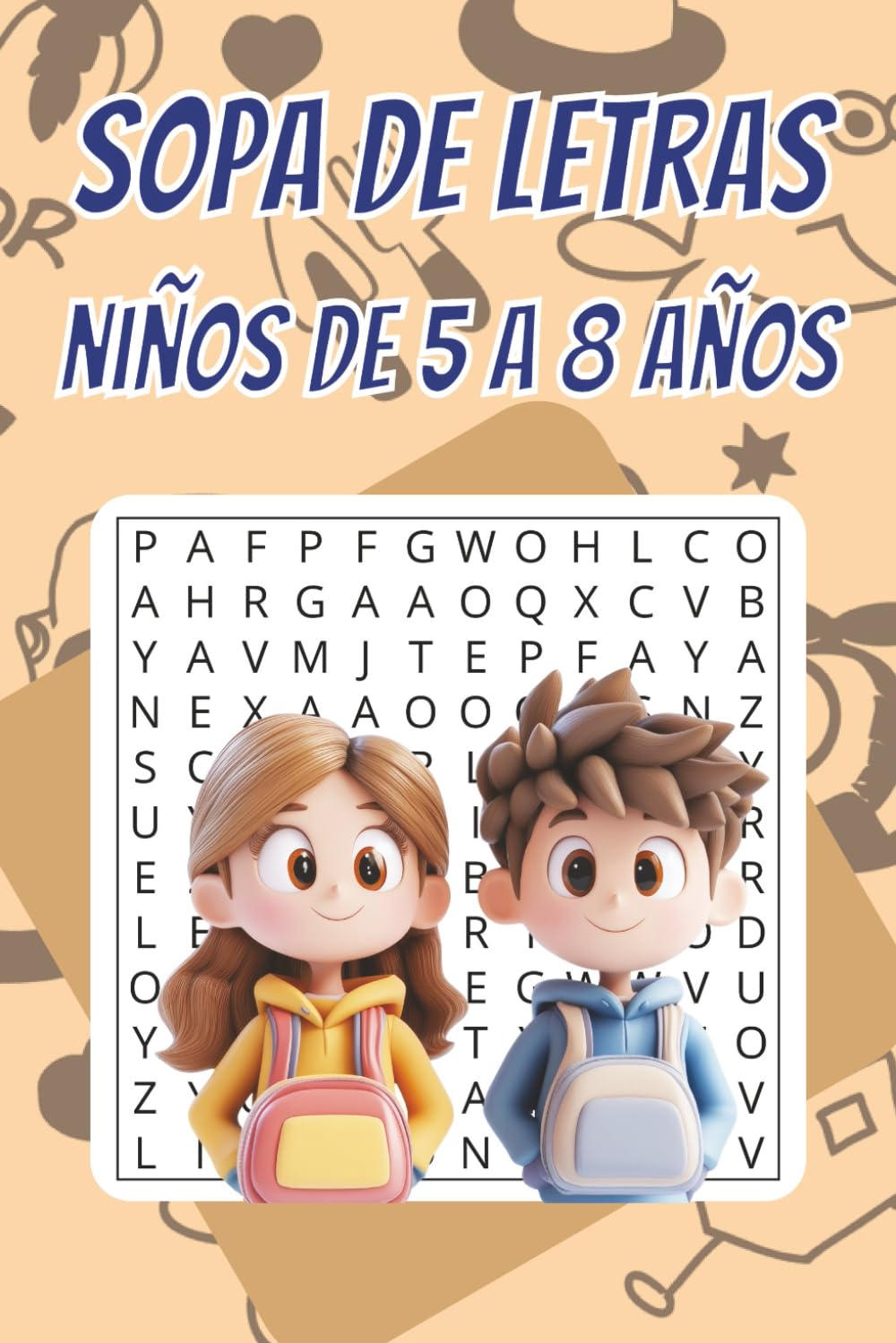 Sopa de Letras para niños: de 5 a 8 años | 50+ Puzzles | Letra Grande | Educativo | Para vacaciones y Tiempo Libre | 6 x 9 pulgadas, 15,24 x 22,86 cm