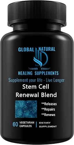 Suplementos de células madre. Mezcla renovadora - Promueve el envejecimiento saludable a través de la renovación celular. Resveratrol, L-Carnosina,