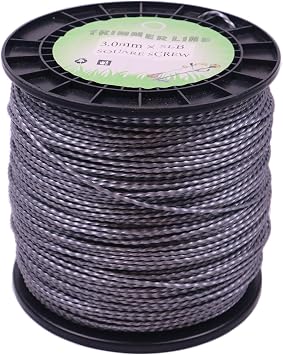 Weed Wacker String .118 Trimmer Line Square Twisted 5LB | Professional string trimmer line heavy-duty weed eater string for heavy weeds & light commercial