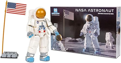Brick Loot Producto oficial de la NASA Apollo 11 Lunar Lander Astronaut Toy Block Model Compatible con Major Block Brands Creative Fun Stem Set de