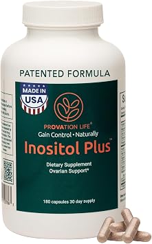 Inositol Plus Supplement for Women | Ovarian Health, Hormone Balance, Fertility, Ovulation | 401 Myo-Inositol D-Chiro & 12 Ingredients | Developed by Medical Doctor | 120 Capsules