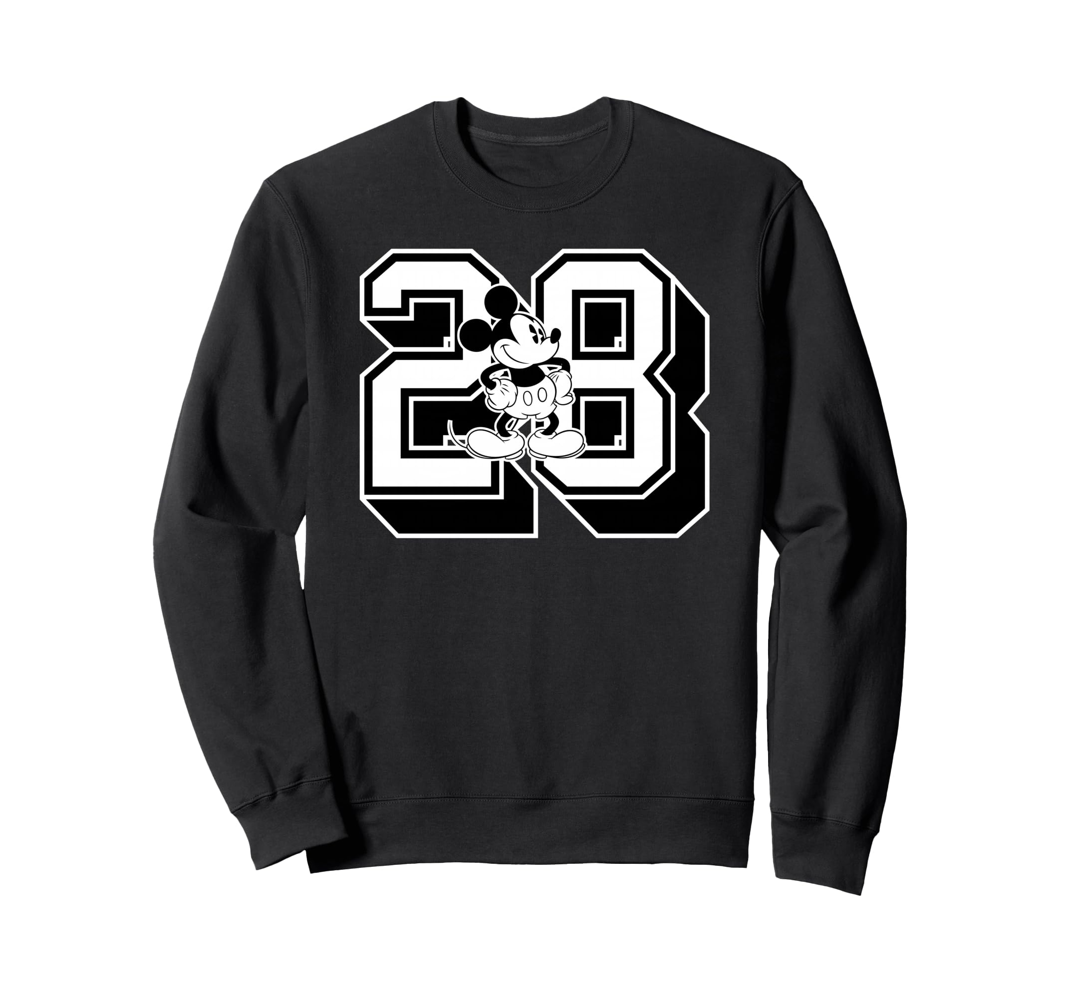 Mickey Mouse #28 Sweatshirt pull Disney gris vintage vêtement streetwear tendance - 2