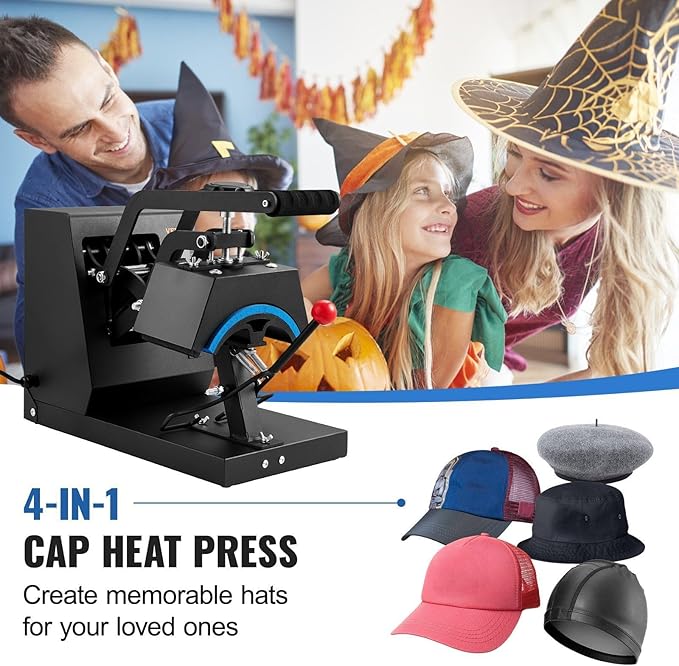 Hat Heat Press 4-en-1 Máquina de Sublimación para Gorras miniatura 4