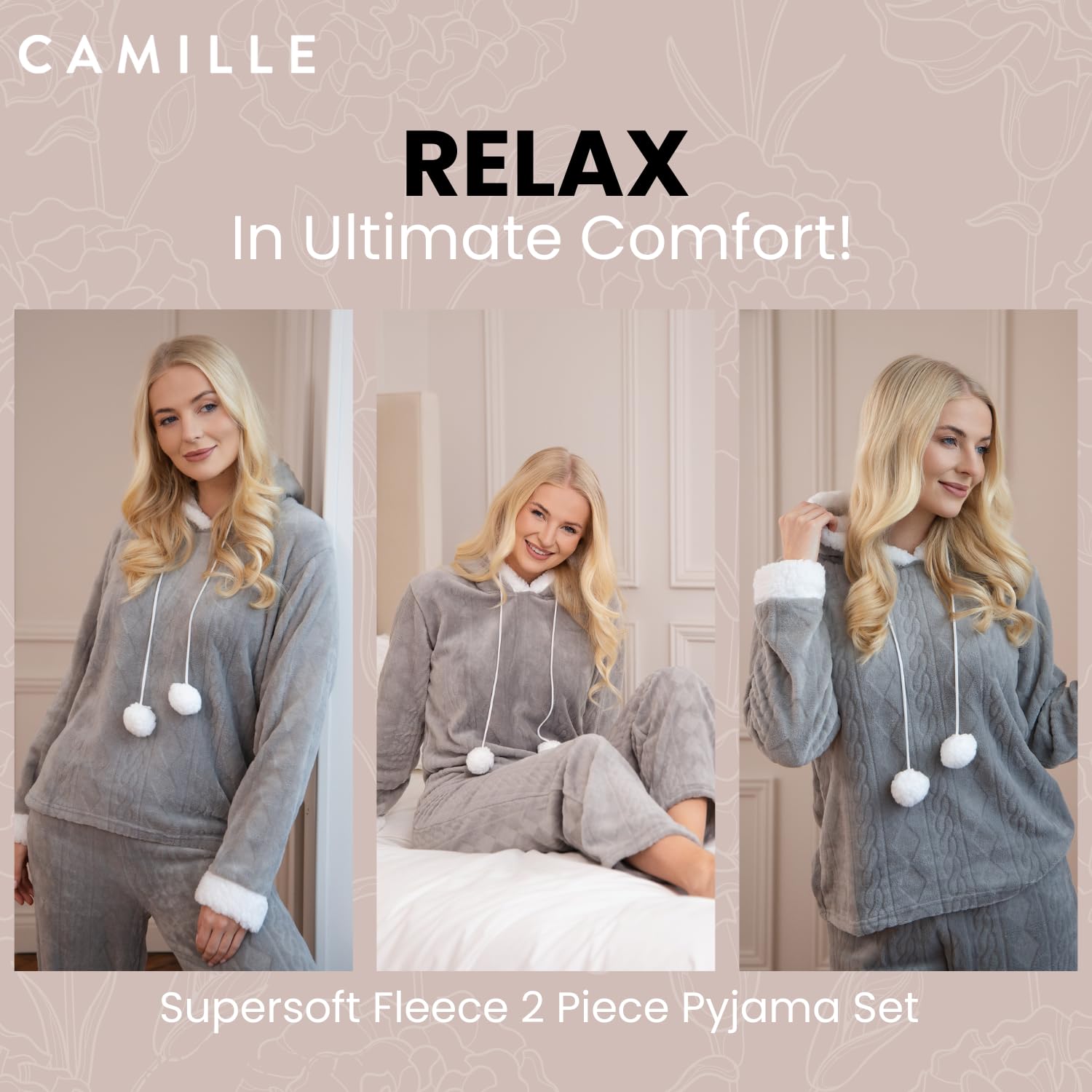 Camille Fv Nina PJ Ensemble de Pijama Femme (Lot de 1)