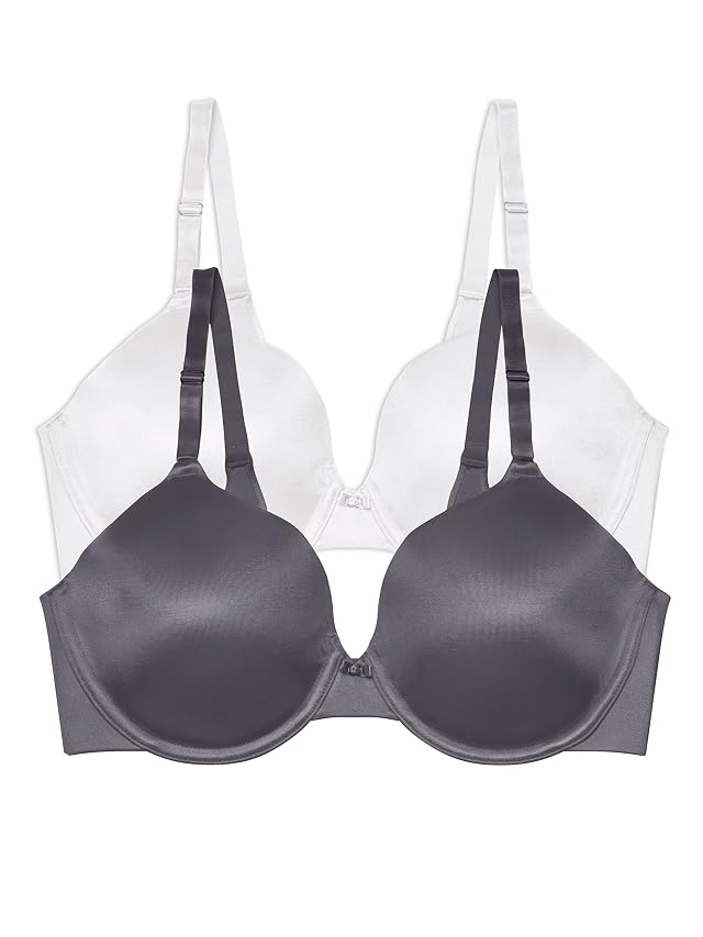 Vanity Fair Womens Beauty Back Full Coverage Underwire Bra 75345 Star White Steele Violet 36DD