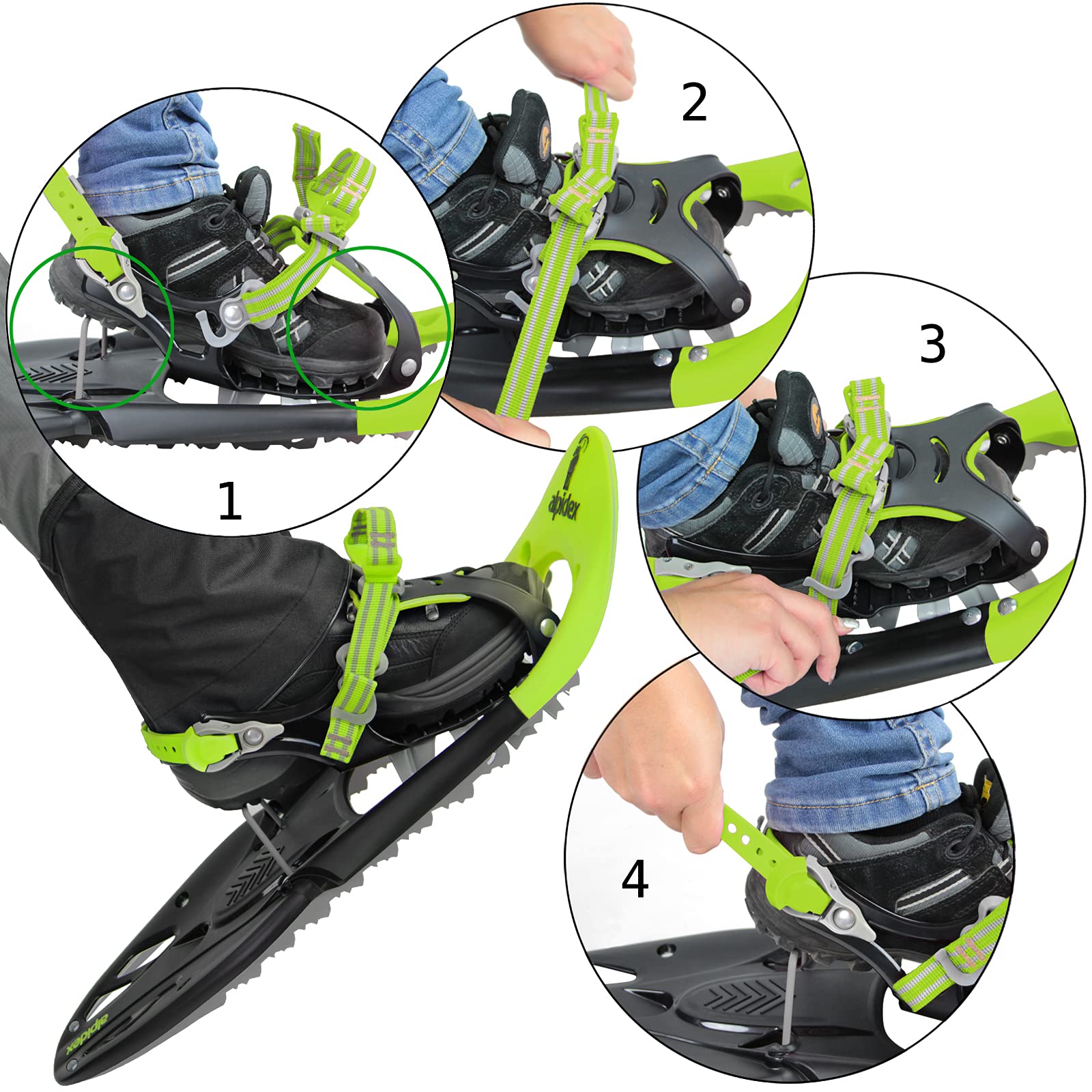 Amazon | ALPIDEX アルピデックススノーシュー かんじき 635mm 雪山  