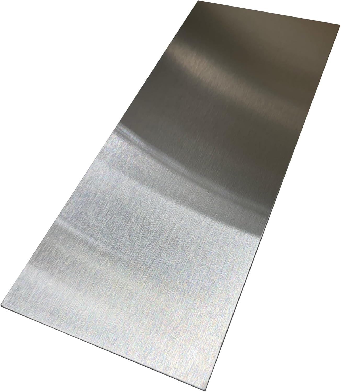 Grade 304 Stainless Steel #4 Brushed Sheet Metal Gap Filler Finishing Strip Trim, 20ga (36 inch Long, 4.75 inch Wide)