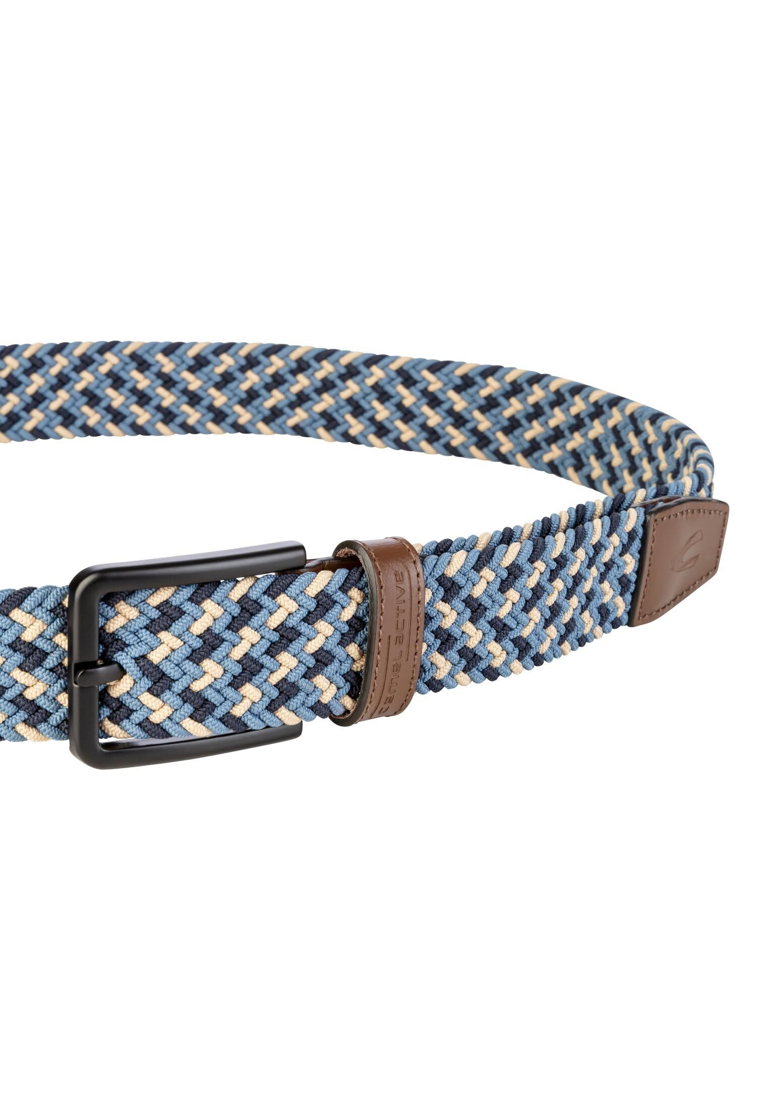 camel active Herren Multicolour Flechtgürtel