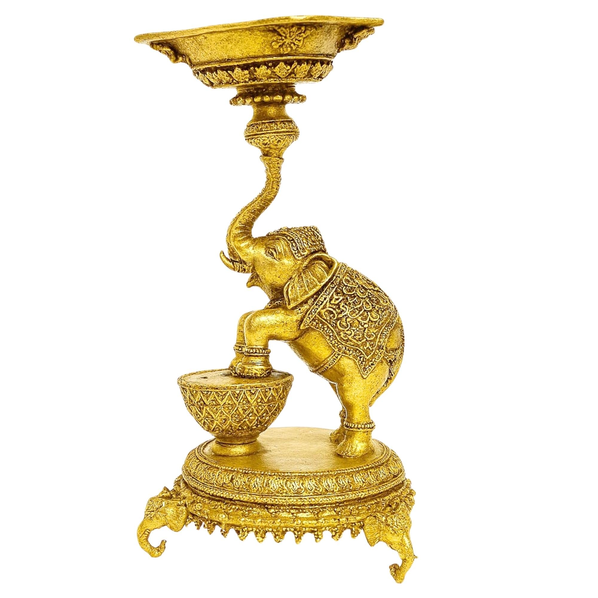 Bougeoir éléphant en laiton Home Genie, l'idée cadeau déco vintage idéale pour autel
