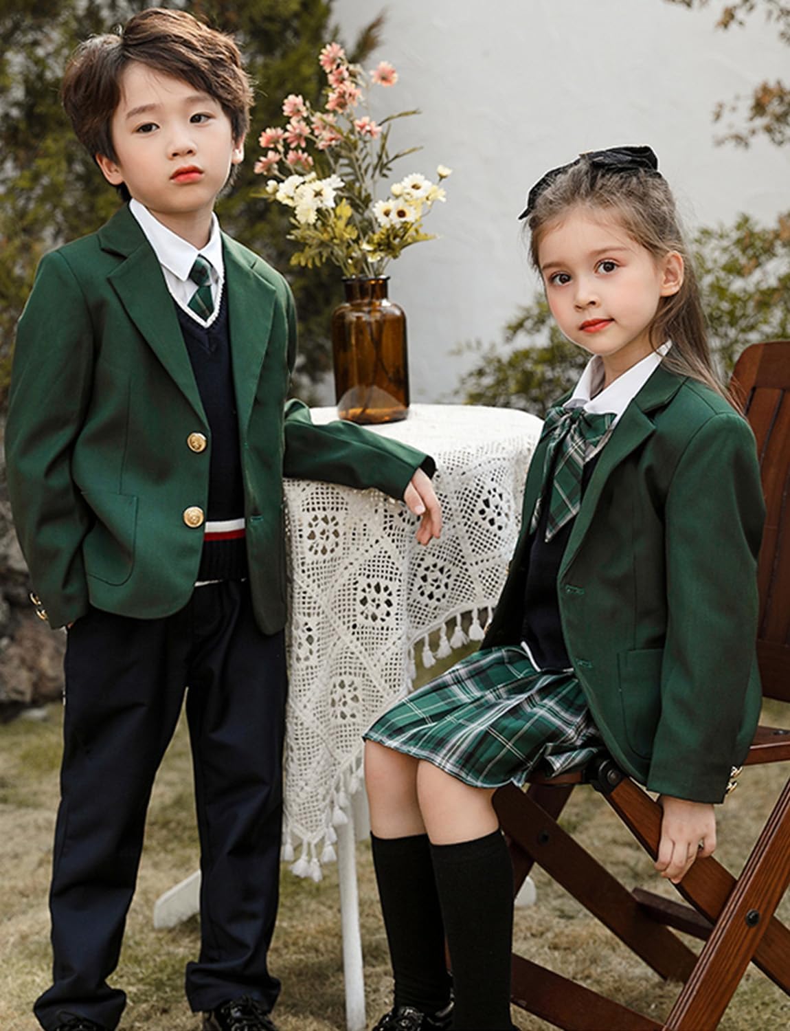 Boy's 2-Piece Set Suit Single Breasted Button Jacket and Pants for Wedding Formal PromTuxedos