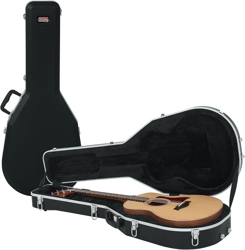 Cases Deluxe ABS Guitar Case for the Taylor GS Mini (GC-GSMINI) | Lightweight & Durable ABS Shell, Plush-lined Foam Interior, Lockable Center latch, & Accessory Storage