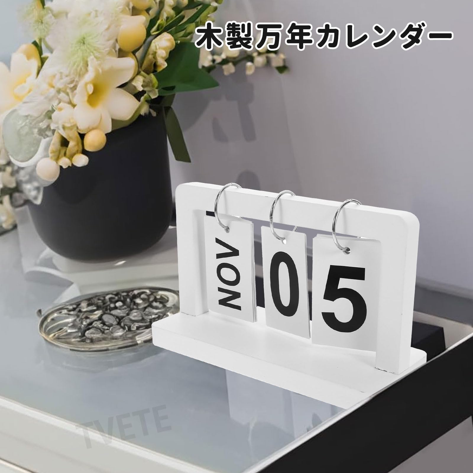 Amazon | カレンダー 卓上 万年 日めくり カウントダウンカレンダー