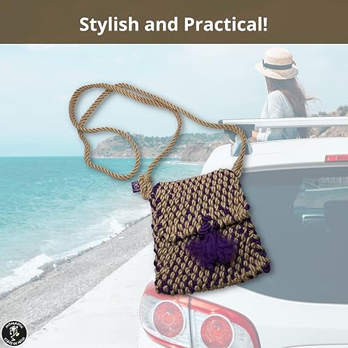 Miniatura 3 de Nomadic State of Mind Micro Trip - Bolso de cuerda tejida para mujer  Bolso de mano para todos los días  Artistic único