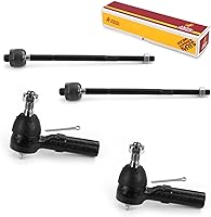 Vista 125 de Metrix Premium Chassis Parts - Kit de 4 piezas de extremos de barra de acoplamiento frontal exterior e interior compatible con Nissan Pathfinder