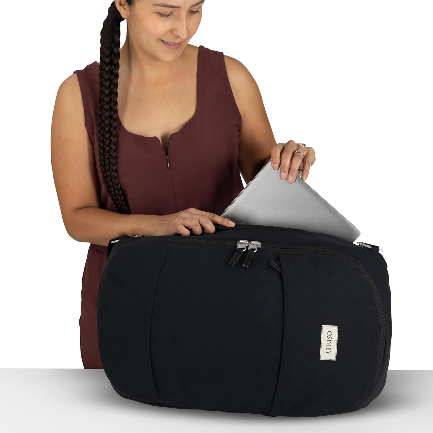 Osprey Arcane Commuter Duffel Backpack, Latte Brown