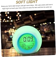 Vista 6 de DECHOUS Reloj de viaje para cama, agitador, despertador, escotilla, silencioso, pequeño, reloj despertador de viaje, calendario perpetuo, reloj