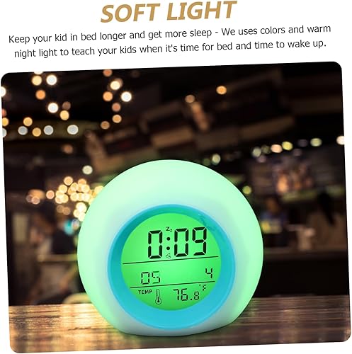 Miniatura 6 de DECHOUS Reloj de viaje para cama, agitador, despertador, escotilla, silencioso, pequeño, reloj despertador de viaje, calendario perpetuo, reloj