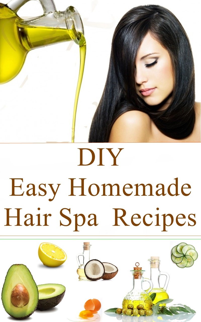DIY Easy Homemade Hair spa Recipes
