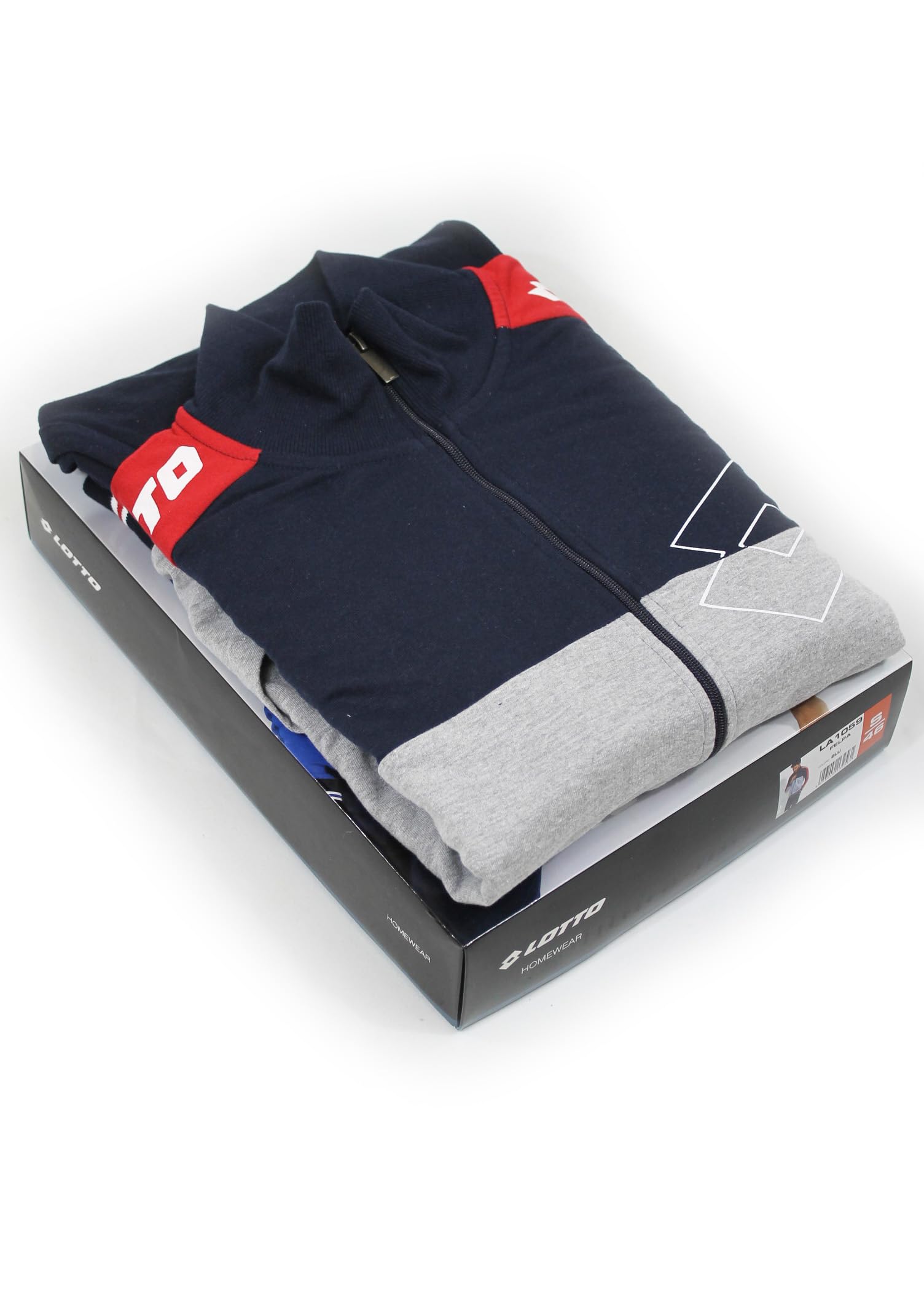 Tuta Sportiva Uomo in Felpa di Cotone Garzata Estiva - Tuta Primaverile Estiva Uomo in Cotone Garzato MEZZA STAGIONE taglie Maxi Calibrato (IT, Testo, S, Regular, Regular, GRIGIO/ROSSO 159)