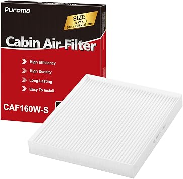 Puroma Cabin Air Filter, Compatible with CF12160, CAF1948P, Hyundai Kona 18-23, Tucson 16-21, Veloster 19-21, Venue 20-24, KIA Seltos 21-24, Soul 20-24, Sportage 17-22
