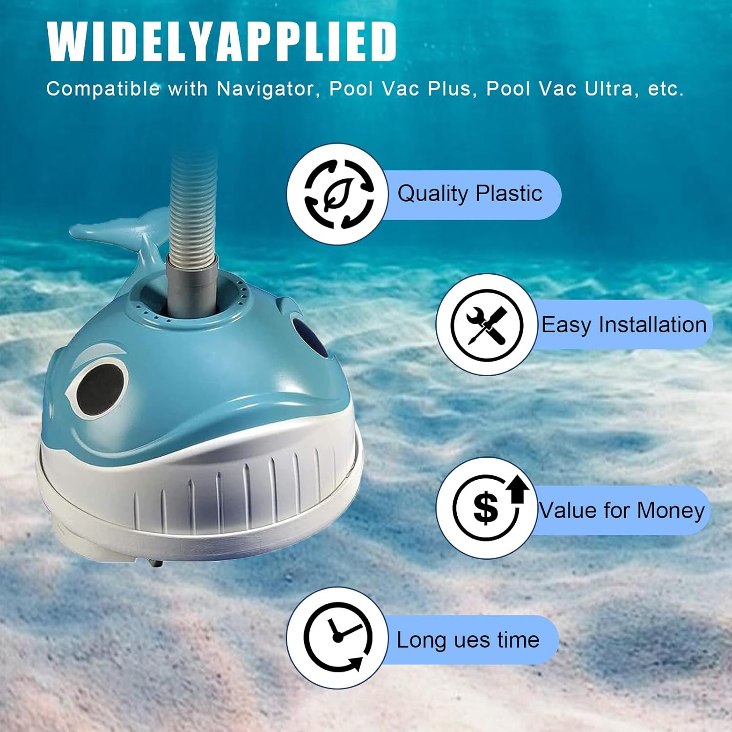 AXV621DAT Pool Vacuum A-Frame, Universal AXV417WHP AXV604WHP AXV434WHP AXV414P Pool Turbine Pool Cleaner Part Kit Compatible with Haywardd Navigator Automatic Pool Cleaners Pool Vac Rebuild Kit