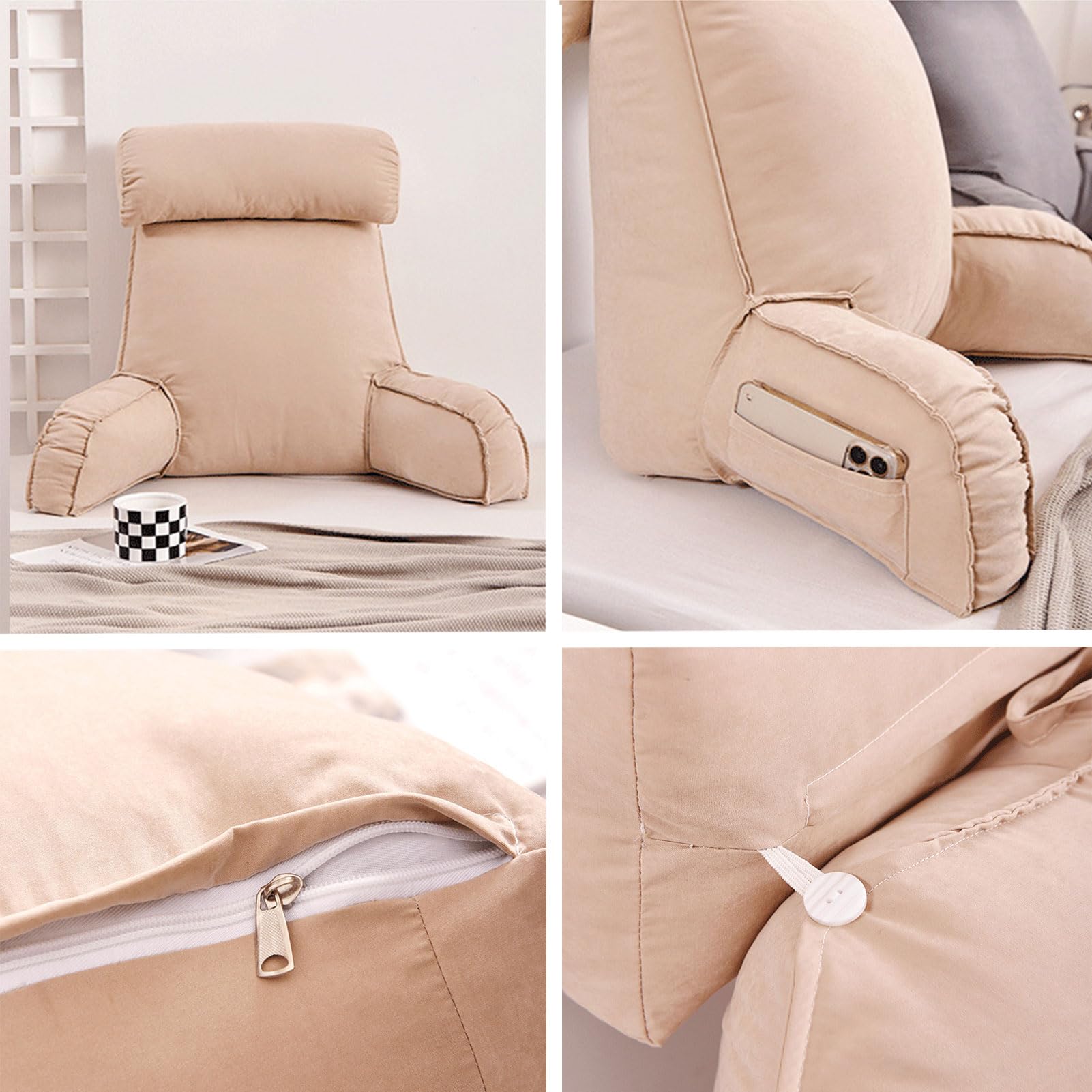 cuscino per la schiena, Con design, supporto lombare per schienale, cuscino per seduta, per per sedia, a letto, giochi, guardare la TV(Gentleman Blue)