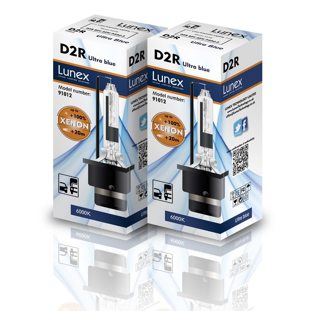 Lunex D2R Xenarc Phare Lampe au xénon ampoule de rechange (6000K)