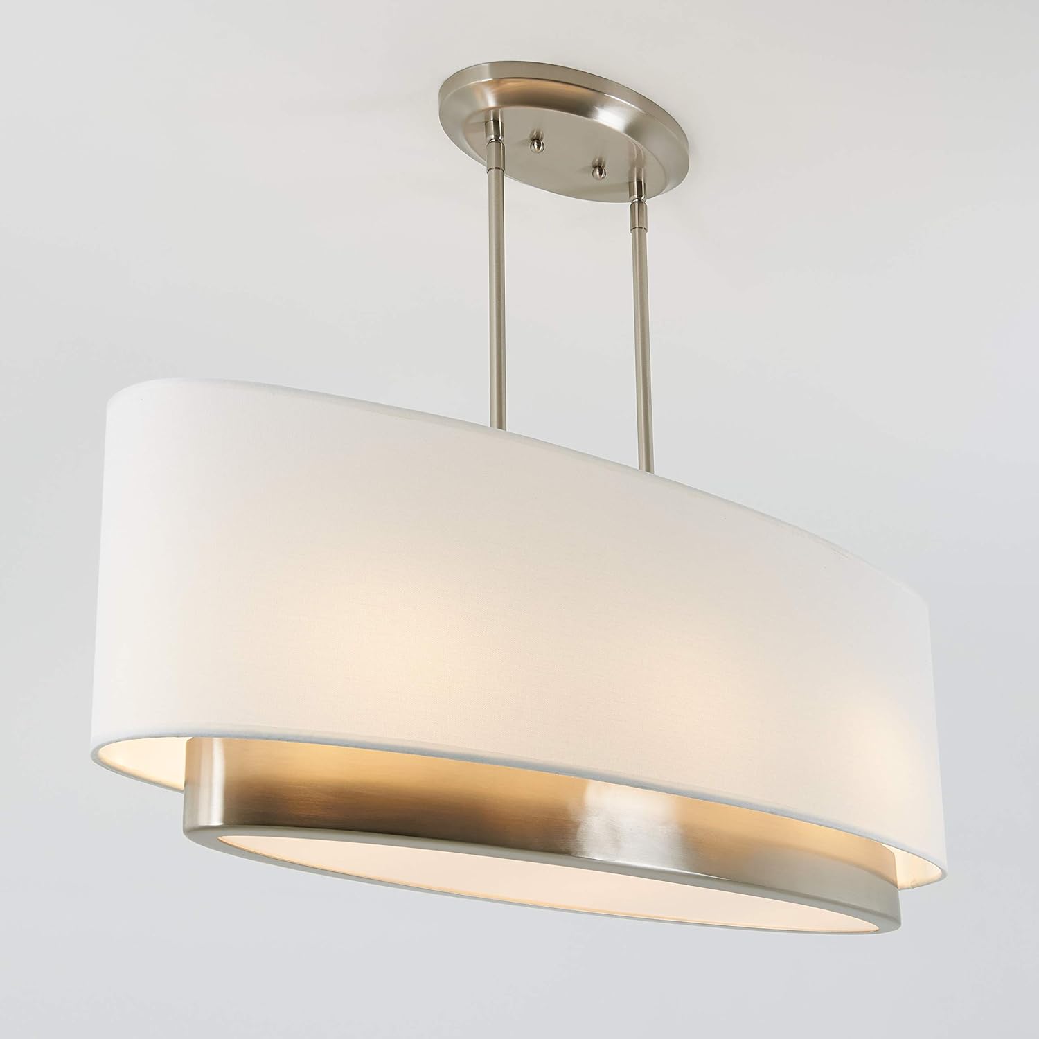 Best Cyber Monday 🔥 Artika Andale Oval Chandelier, Brushed Nickel