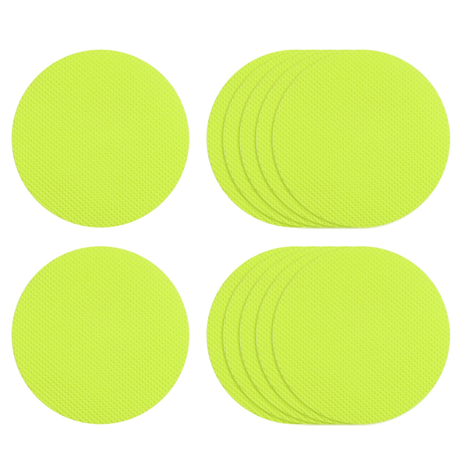 sourcing map 12pcs Non Slip Bathtub Stickers Bath Shower Floor 3.15" Anti-Slip Sticker Tape Round Style Decals for Bathroom Kitchen Bathtub Treads Stairs, Grass Green