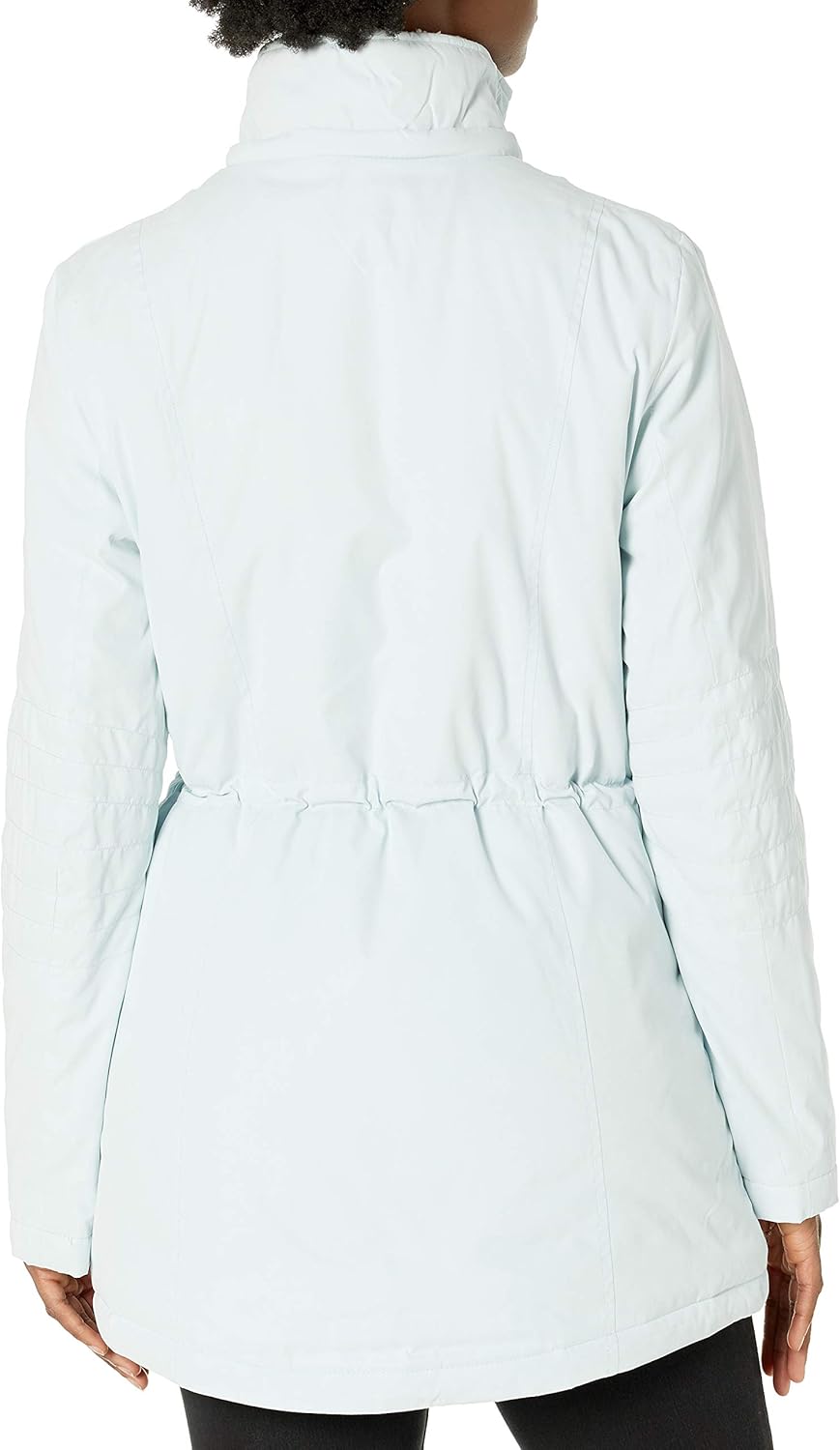 Nautica Women's Microfiber Parka Anorak Jacket with Faux Fur Hooded Trim - Image 4