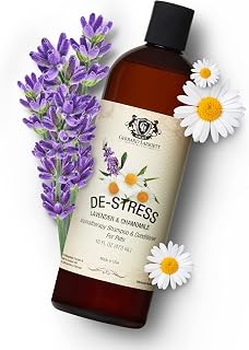 Gerrard Larriett - De-Stress Aromatherapy Dog Shampoo and Conditioner, Gentle Dog Shampoo for Allergies and Itching, Natural & Nourishing Dog Shampoo with Lavender, Chamomile, Oat and Aloe Vera, 16 oz