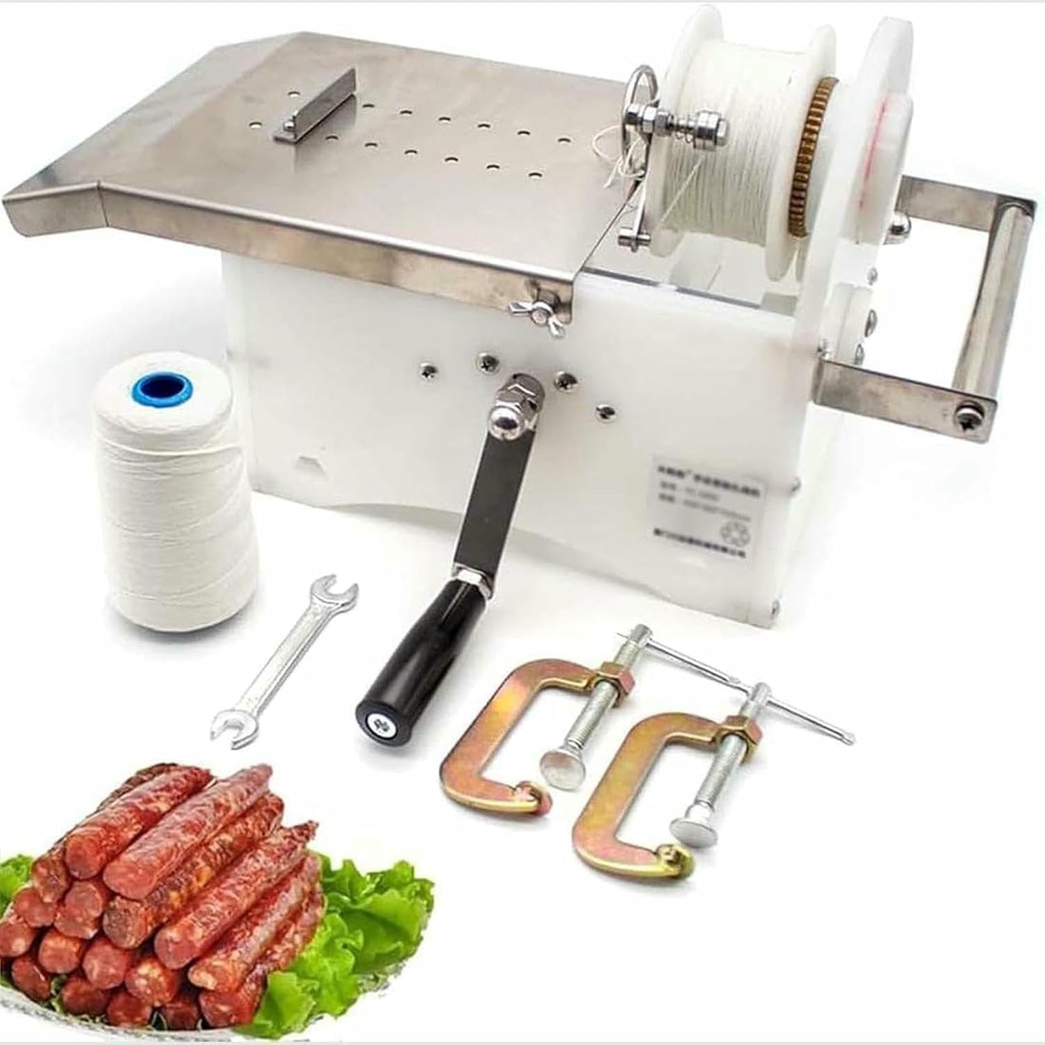 Machine for Binding Sausages Wrapped by Hand, Sausage Machine, Tied Machine Stainless Steel Guts, Linked Sausage Machine, 0.45 Mm ~//