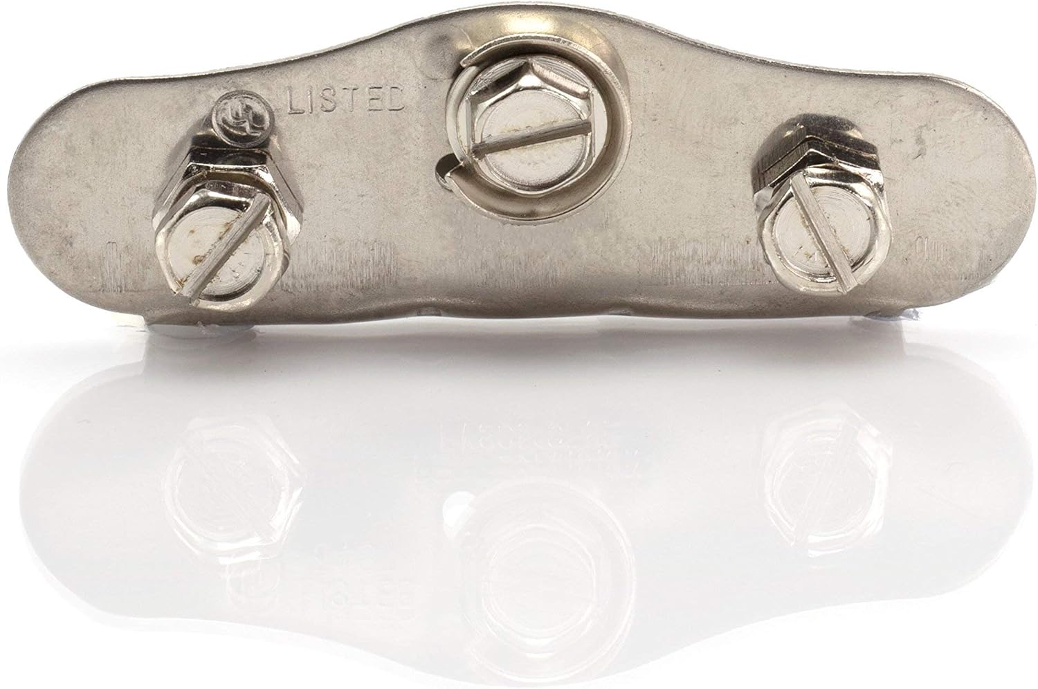 THE CIMPLE CO Meter Box and Panel Ground Clamp, Front or Back - Bonding Grounding Wire Clamp - Grounding Tools Edition - UL Listed - Antenna, Satellite Dish, Cable TV - 10 Pack